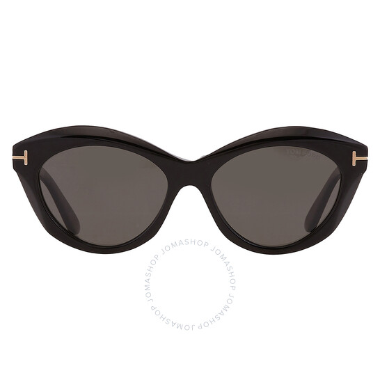 Tom Ford Toni Polarized Smoke Cat Eye Ladies Sunglasses