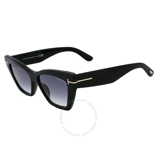 Tom Ford Wyatt Grey Gradient Cat Eye Ladies Sunglasses