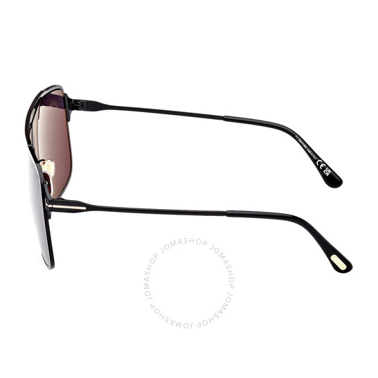 【開店記念セール！】 Tom Ford Zappa Smoke Oversized Men's Sunglasses FT1173 01A 小物
