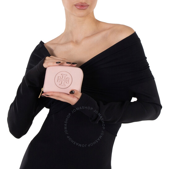 Tory Burch [Tory Burch] FW24 Women’s Ella Card Wallet 15750 Small Ella Bio Zip Wallet: Women's Designer Wallets | Tory Burch