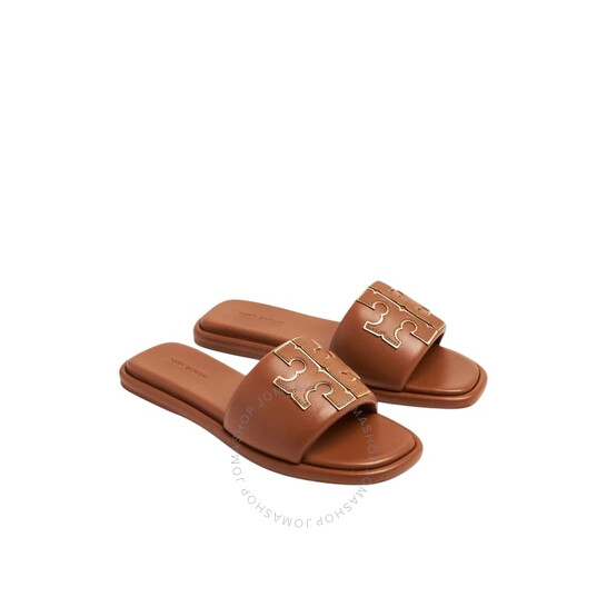 TORY BURCH タフルTスホツスライト 79985 202 Tory Burch Double T Padded Sport Slide Sandals, Size 9 79985
