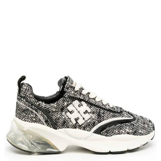 Tory Burch Good Luck Tweed Trainers, Size 6 148326-004