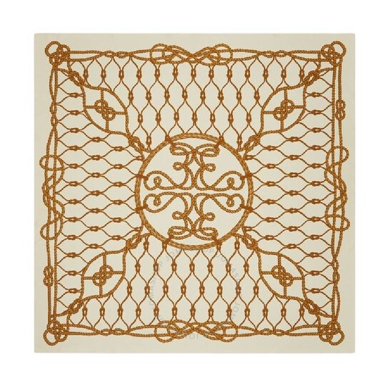 Tory Burch Knot Logo Silk Scarf 157359-200 196133977774