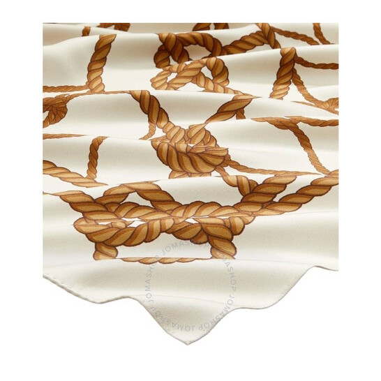 Tory Burch Knot Logo Silk Scarf 157359-200 196133977774