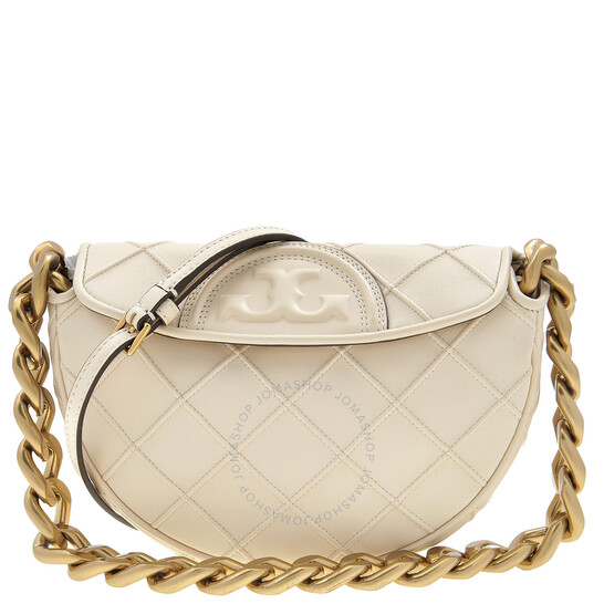 Tory Burch Mini Fleming Soft Crescent Bag 143575-122