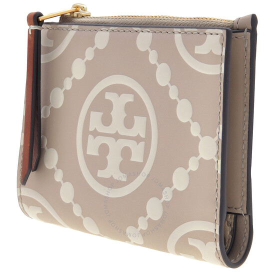 Tory Burch Monogram Contrast Bi-Fold Leather Wallet 154984