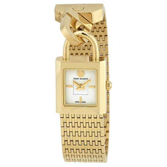 NEW Tory Burch Gold Moon Phase Leather Miller Ladies Watch