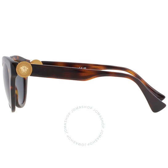 Versace Dark Gray Butterfly Ladies Sunglasses VE4435 108/87