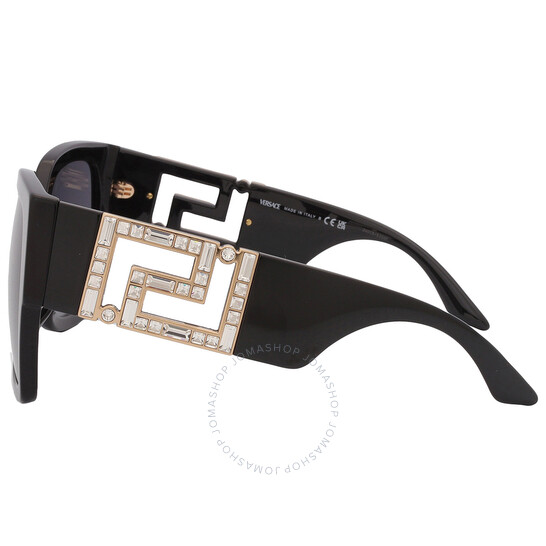 サングラス VERSACE Woman Sunglasses Black 0VE4402 547887 Amazon.com: Versace VE4402 GB1/87 59MM Black/Dark Grey