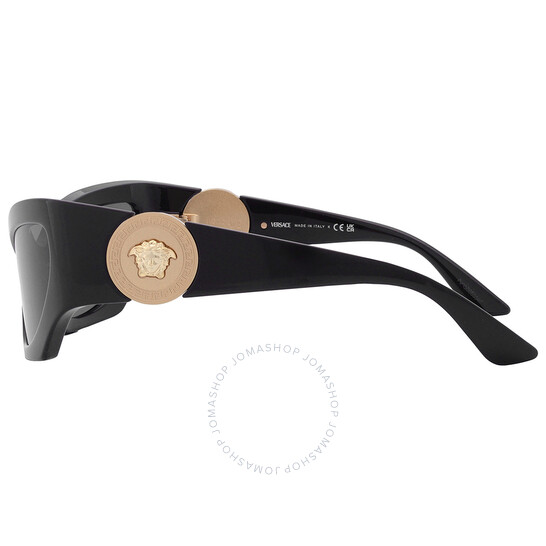 VERSACE キャットアイフレムサンクラス VE4450 GB187 NEW VERSACE VE4450 GB1/87 WOMEN CAT EYE BLACK SUNGLASSES