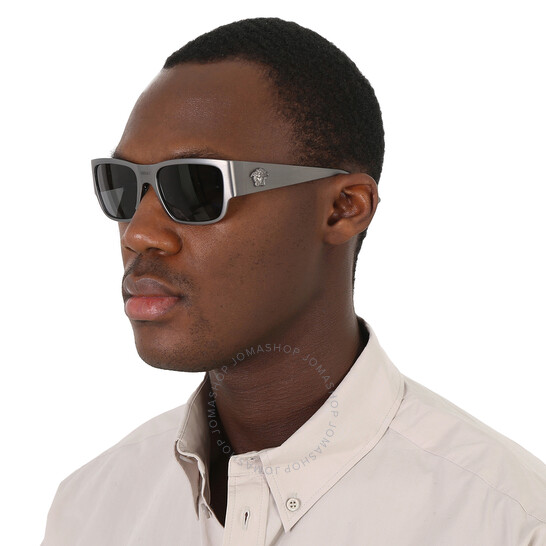 サングラス VERSACE Men Sunglasses Grey 0VE2262 126287 Versace 2262 1262/87 Sunglasses - US