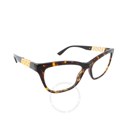 Versace Demo Cat Eye Ladies Eyeglasses VE3318 108 54