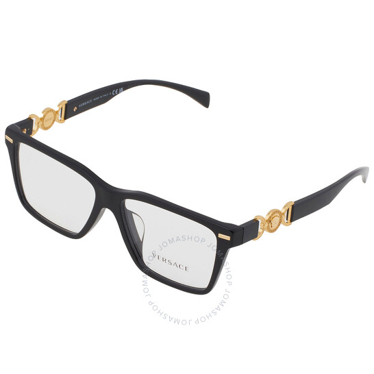 Versace Demo Rectangular Ladies Eyeglasses VE3335F GB1 56