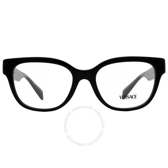 VERSACE キャットアイフレームメガネ VE3338 GB1 Versace Demo Square Ladies Eyeglasses VE3338 GB1 52