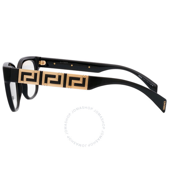 VERSACE キャットアイフレームメガネ VE3338 GB1 Versace Demo Square Ladies Eyeglasses VE3338 GB1 52