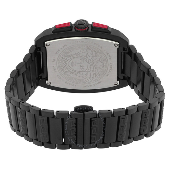 VERSACE ハタンヒキニトッフ GRA10181271A15474 5K640 Versace Hellenyium Quartz Green Dial Two Tone Steel Strap