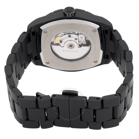 VERSACE VE7K00123 腕時計 ブラック 自動巻き グレカ 関税込 Versace DV One Automatic Black Dial Men's Watch VE7K00123