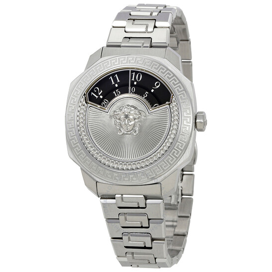 【国内即納】VERSACE DYLOS VQU050015 ユニセックス 腕時計 VERSACE 正規販売店 ヴェルサーチェ DYLOS シルバー VQU050015
