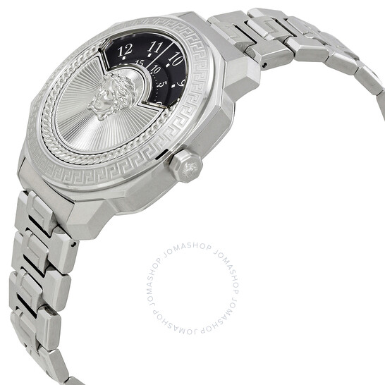 VERSACE 時計 VQU030015 Versace Dylos Black Rotating Disc Dial Ladies Watch