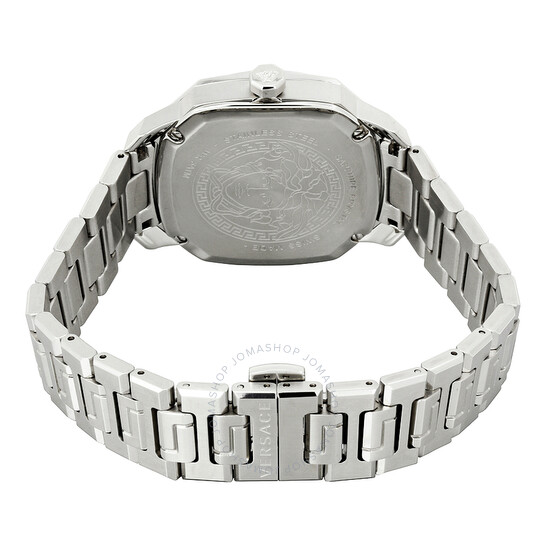 VERSACE 時計 VQU030015 Versace Dylos Black Rotating Disc Dial Ladies Watch