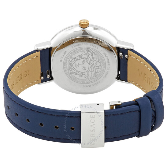 Versace Greca Chic Quartz Blue Dial Ladies Watch VE3D00122