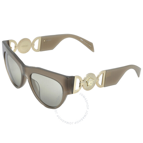 Versace Light Brown Cat Eye Ladies Sunglasses VE4440U 5407/3
