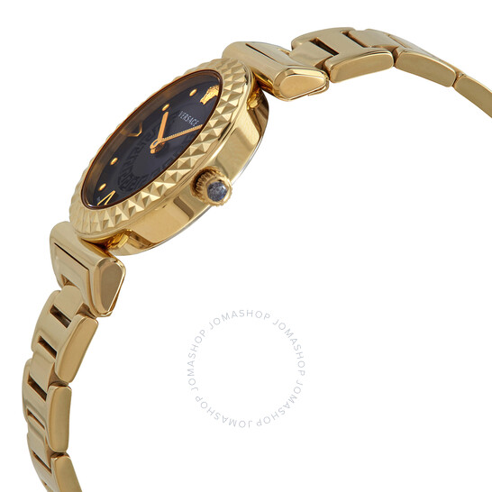 Versace Mini Vanity Quartz Black Dial Ladies Watch VEAA00518