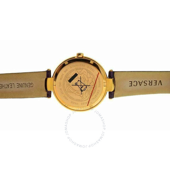 Versace Mystique Hibiscus Quartz Diamond Black Dial Ladies