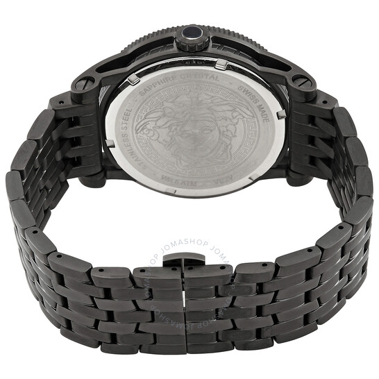 Versace V-Palazzo Quartz Diamond Black Dial Men's Watch