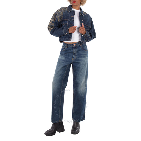 デニム・ジーパン VICTORIA BECKHAM DENIM BOYFRIEND JEANS Victoria Beckham Denim Boyfriend Jean in Basq | FWRD