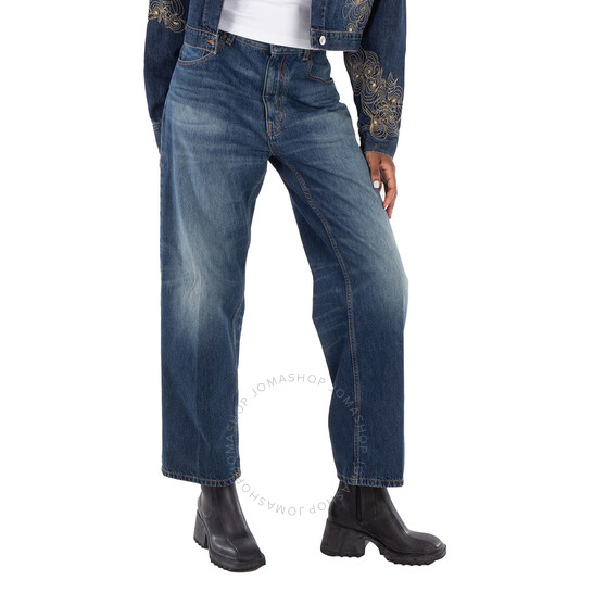 Victoria Beckham Boyfriend Denim Jeans, Waist Size 24