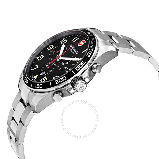 ryo　flux cv21-22 Victorinox Swiss Army Fieldforce Chronograph Black Dial