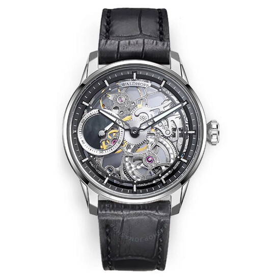 Waldhoff Paragon Pearl Obsidian Hand Wind Black Dial Men's