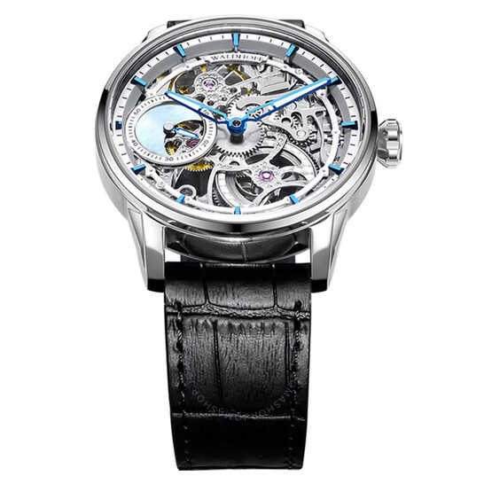 Waldhoff Paragon Pearl Silver Hand Wind Silver Dial Men's