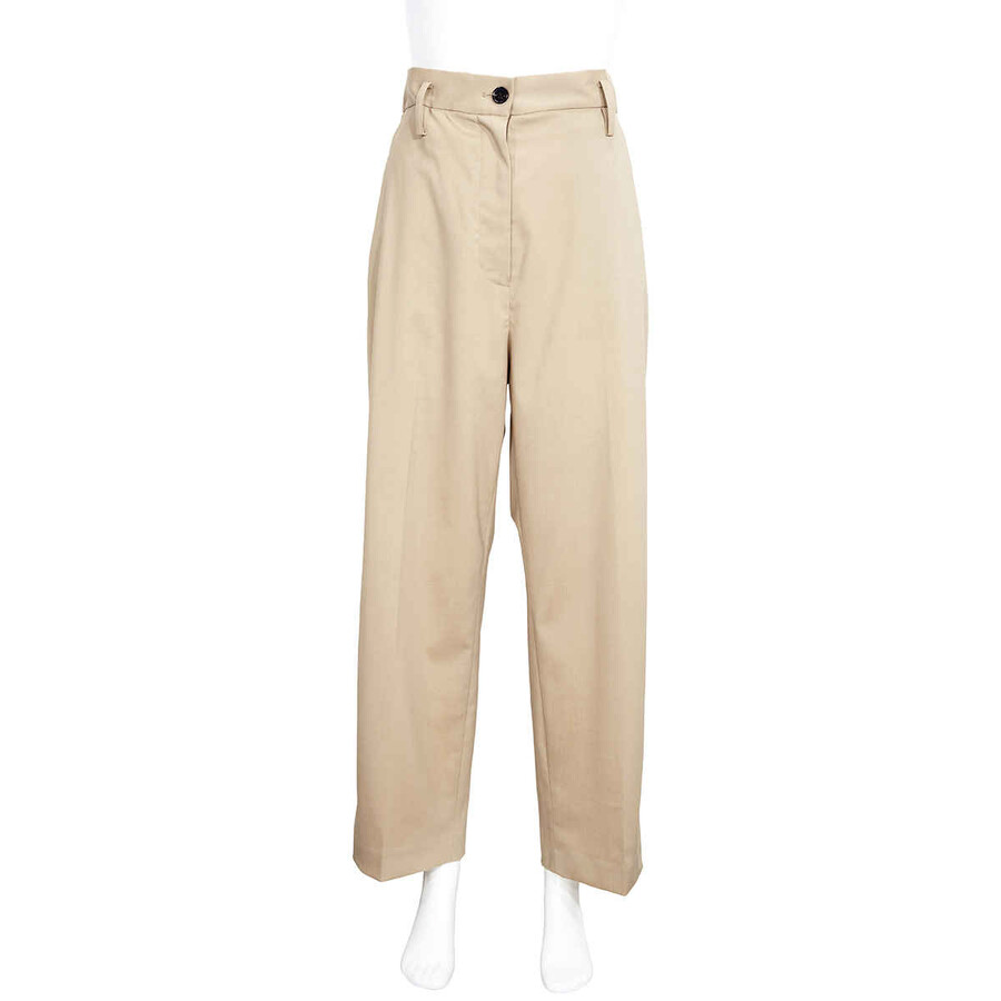 Ladies khaki cropped trousers Clearance