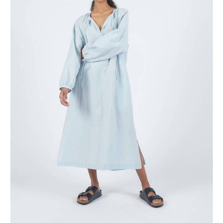 6397 Ladies Peasant Dress Light Blue, Size XSmall 120459Light BlueXS