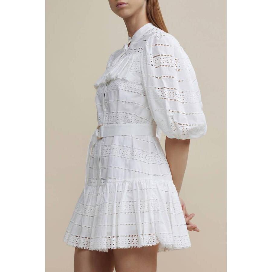 Acler Ladies Granville Dress Ivory, Size Small 69665IvoryS Apparel