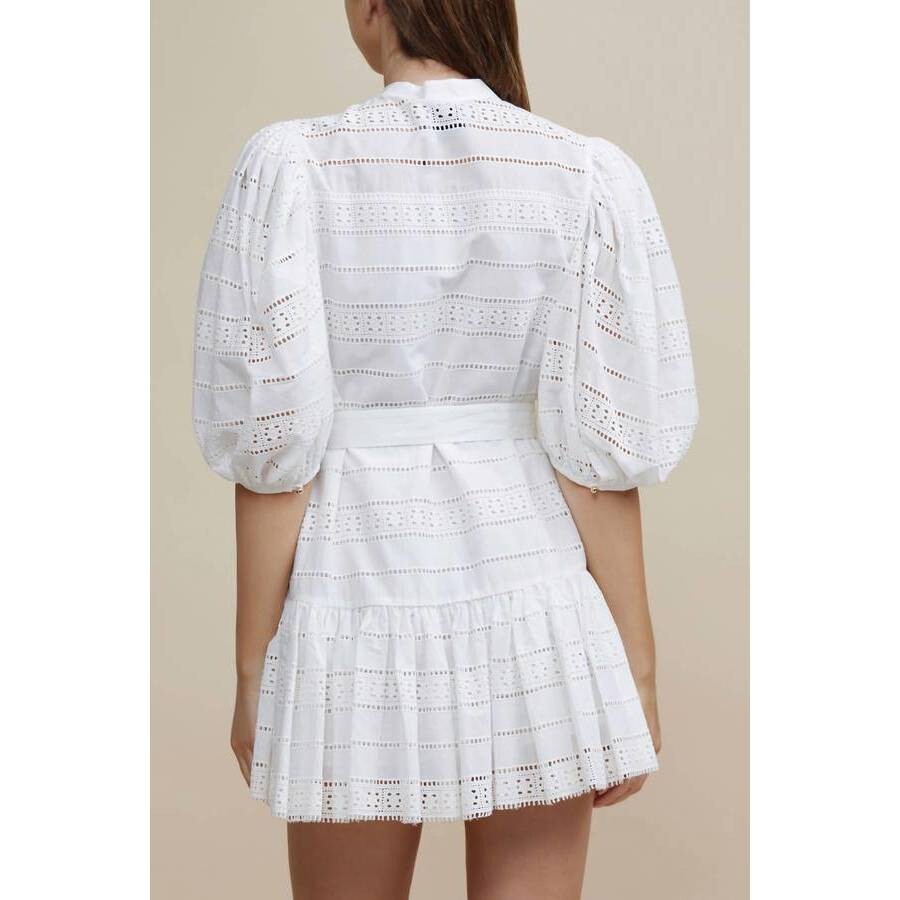 Acler Ladies Granville Dress Ivory, Size Small 69665IvoryS Apparel