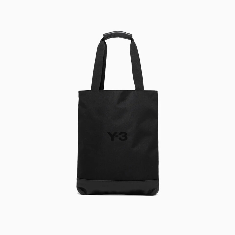 Adidas Y3 Black Logo Detailed Tote Bag HM8366BLACK Handbags