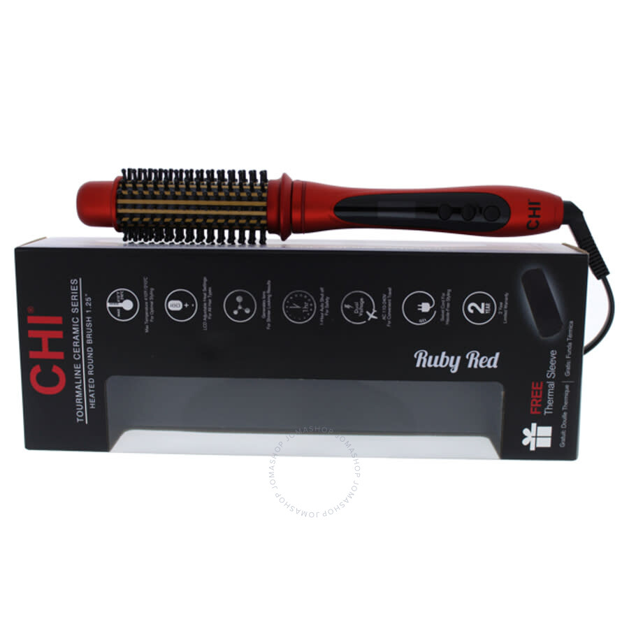 Chi Air Tourmaline Ceramic Heated Round Brush by CHI for Unisex 1.25