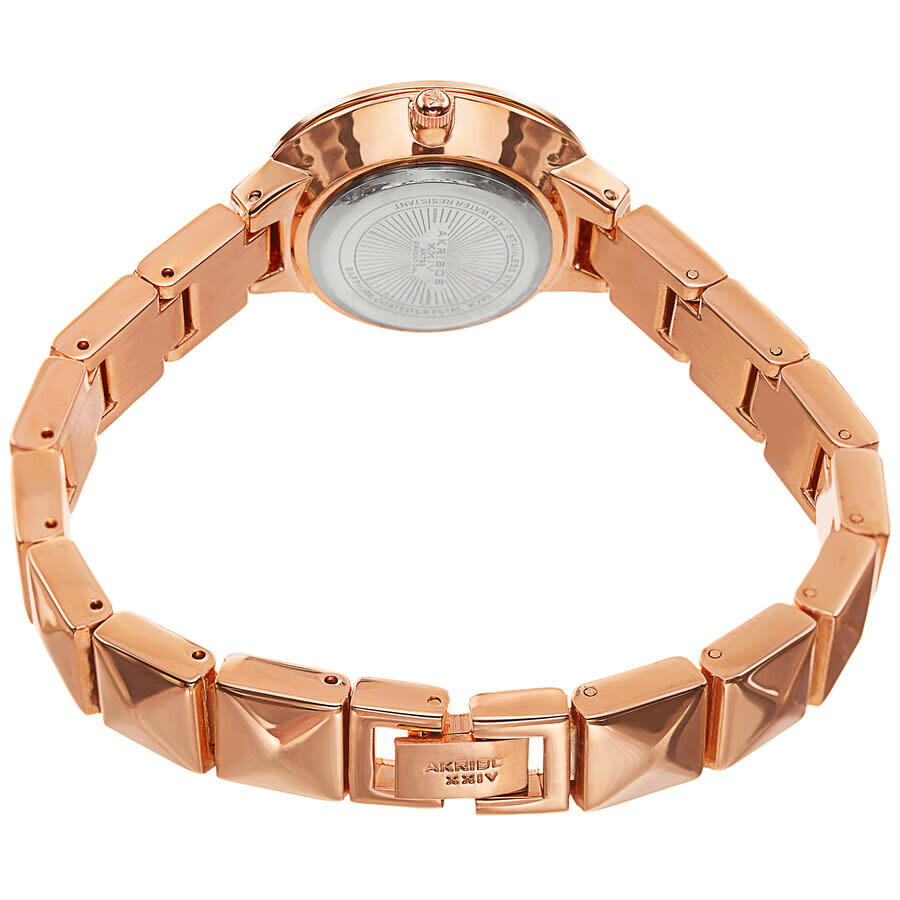 Akribos xxiv women's rose gold & diamond watch clearance