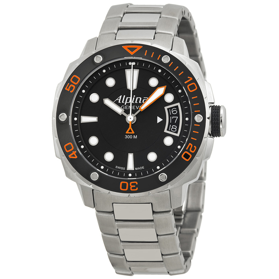 Alpina Extreme Diver 300 Black Dial Steel Bracelet Ladies Watch  AL240LBO3V6B AL-240LBO3V6B 794504082142 - Watches - Jomashop