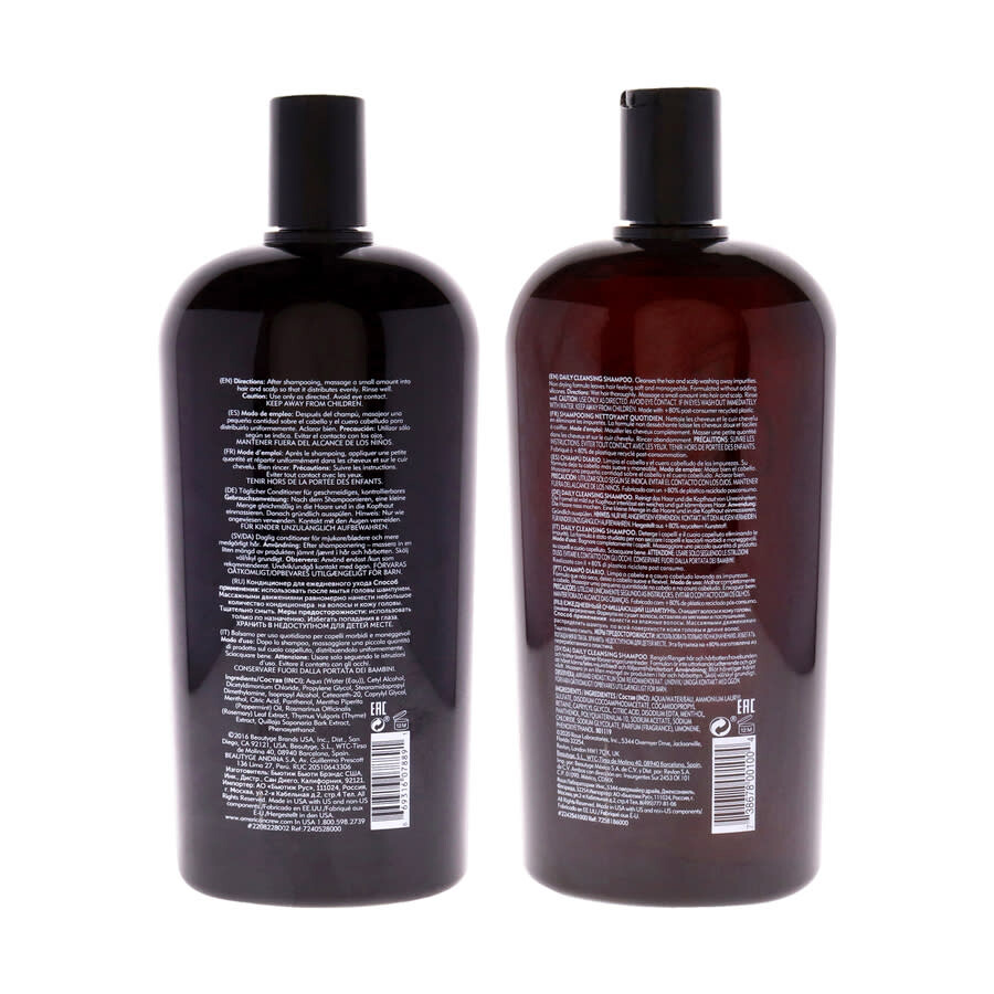 American Crew Men's Daily Cleansing Shampoo and Moisturizing Conditioner Kit Sets 843711378750