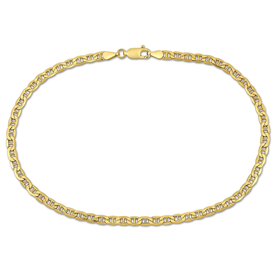 Amour 10K Gelbgold Runde Kabelkette Halskette - 17 Zoll