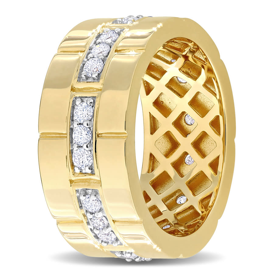 Amour 4/5ct TDW Diamond Triple Band Ring in 14k Yellow Gold JMS011277-9 ...