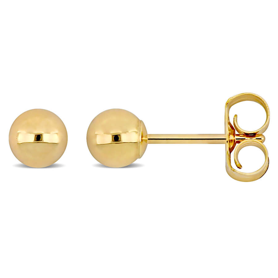 Amour 4mm Gold Ball Earrings in 10k Yellow Gold JMS011002 Jewelry