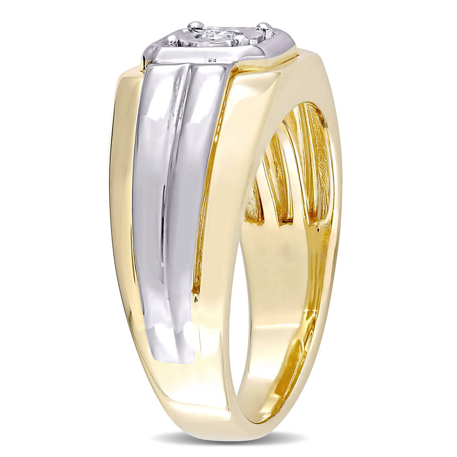 Amour Silber Kreierter Saphir Und 1/10 KT TDW Diamant Versprechen Ring