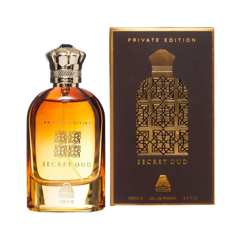 Anfar Men's Secret Oud EDP Spray 3.4 oz Fragrances 6292257586916 Fragrances & Beauty, Secret