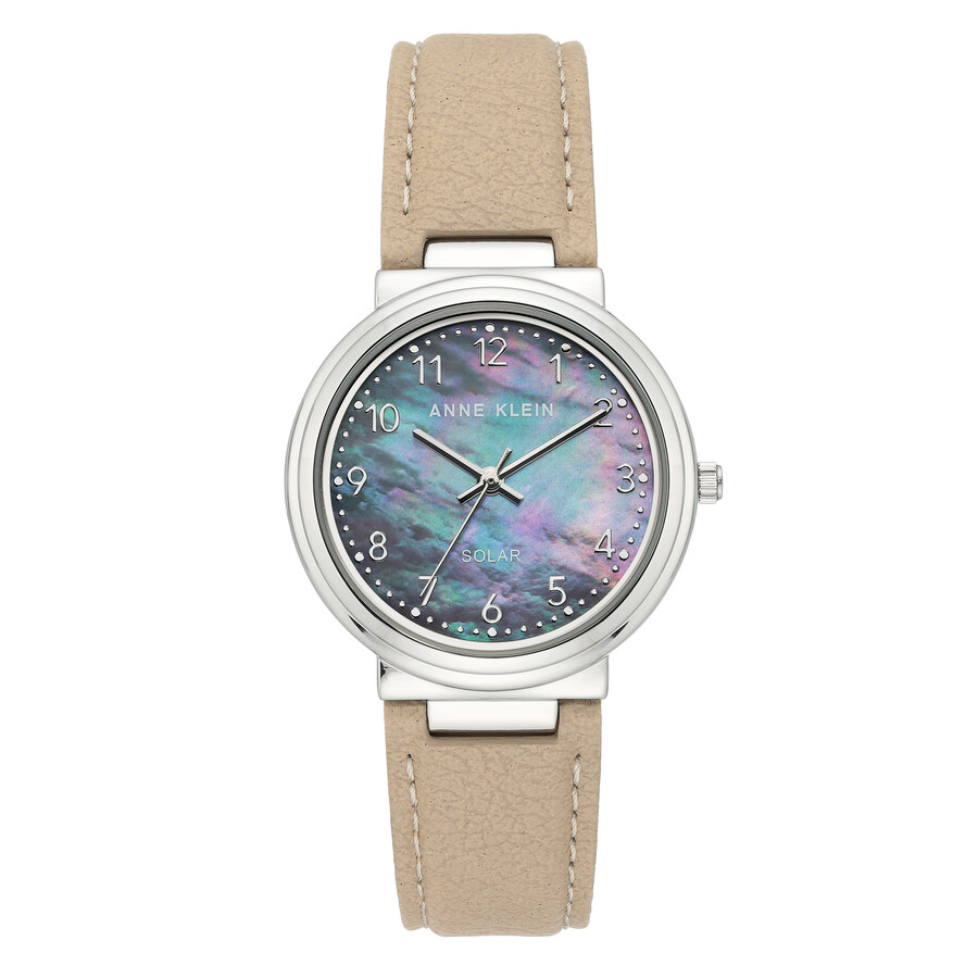 Anne Klein Quartz Solar Powered Ladies Watch AK/3713GMTN 086702669660 Watches
