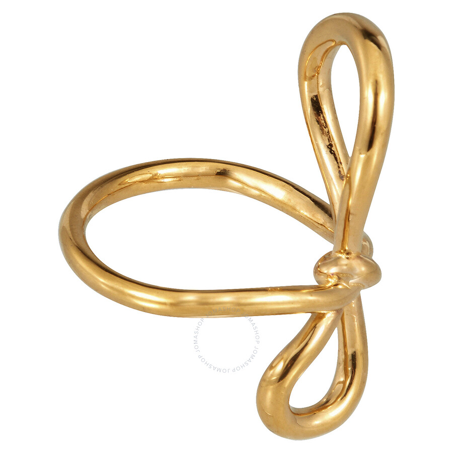 Apm Monaco Ladies Goldplated Sterling Silver Knot Ring, Brand Size 56